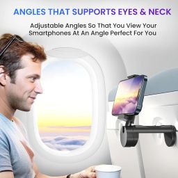 Portronics Mobot Clip Mobile Holder with 360° Adjustable Angles, Light Weight, Pocket Friendly, Mobile Stand for Table/Video Recording/Vlogging, Compatible with 4 to 6.4 inch Smartphones (Black) image 2