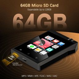 MP3 Player with Bluetooth, High Res Lossless Portable Music Player Devices, 2.8" Touch Screen HiFi Digital Audio Music Player with 64GB Memory Card, Support up to 128GB. image 4