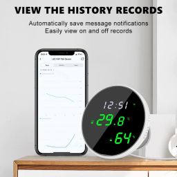 amiciSmart WiFi Temperature Humidity Sensor, Compatible with SmartLife App and USB Powered Thermometer Hygrometer with Data Export Feature image 5