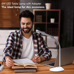 Wipro Garnet 6W LED Table Lamp - 3 Grade Dimming and Color Changing (Pack of 1, Cool Day Light/Neutral White/Warm White) image 1