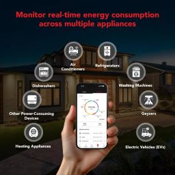 Ohm Assistant Smart Energy Meter with AI | IoT Enabled Electrical Home Gadget | Three (3) Phase |100 Amp | Power Quality and Voltage Fluctuation Alerts image 2