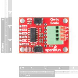 SparkFun Qwiic Scale - NAU7802 Small Breakout board Read load cells accurately No soldering Polarized connector Daisy chain-able Four spring terminal connectors on-chip temperature sensor Operate 3.3v image 1