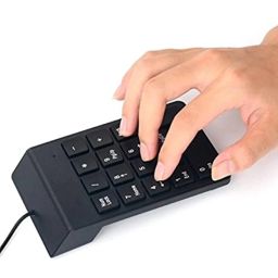 cartup USB Numeric Keypad for Laptop and PC – Slim & Lightweight External Numpad with 18 Keys, Plug-and-Play for Data Entry, Accounting, and Excel Users image 1