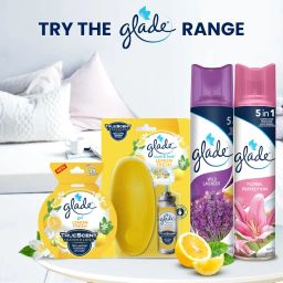 Glade Touch & Fresh Aerosol Air Freshener for Bathroom, Lemon Fresh | Fragrance Dispenser & 12ml Refill | Lasts up to 100 Sprays | Lasting Fragrance with One Touch image 5