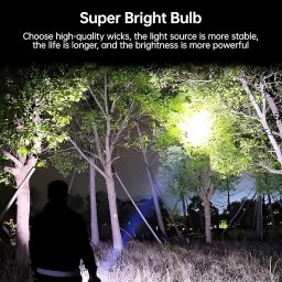 Oblivion 7-in-1 Rechargeable LED Torch Light – High-Power, 100m Beam Range Flashlight with Multi-Mode Brightness, USB COB Side Light, Waterproof Emergency Lantern for Outdoor, Camping, Hiking, Travel image 2