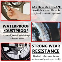 ADD LUB Chain Cleaner and Lube Combo Spray for Cycle Motorcycle & Chain Driven Machines 500ML (Pack of 2) image 3
