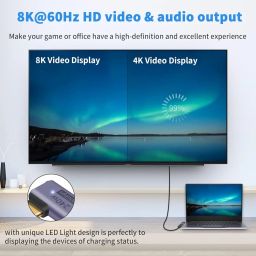 KACA 90° Right Angle USB‑C Adapter Male to Female – 100W PD Fast Charging, 40 Gbps Data Transfer, 8K@60Hz Video Output, Thunderbolt 4/USB4 Compatible image 4