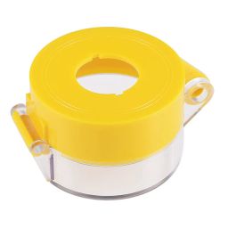 Yellow Plastic Switch Cover Protector for 22mm Diameter Push Button Switch 55x43 (1) image 3