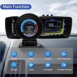 CLOUDSALE Car Hud GPS Dual System & Multi-Function Dashboard Obd2 & Smart Speedometer Auto Gauge Alarm System Universal For All Car And Trucks Hud Meter image 5