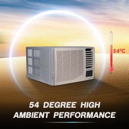 Haier 1.5 Ton 5 Star Twin Inverter Side Flow Window AC (Copper, Turbo Mode, Anti Bacterial Filter, Cools at 54°C Temp, Long Air Throw - HWU18I-AOW5BN-INV,White) image 2