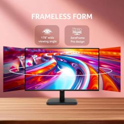 Acer EK240Y P6 P6 23.8 Inch IPS Full HD Backlit LED Monitor I 144Hz Refresh Rate, 1MS VRB Response Time, AMD FreeSync I 1 x VGA 1 x HDMI with Inbox HDMI Cable I Zero Frame Design I Eye Care I Black image 5
