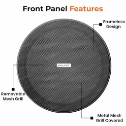 Dulcet DC-CS6F-BT Black 6.5 inch 10W Full Range Frameless Active Bluetooth Ceiling Speaker with inbuilt Amplifier-Supports Upto 3 Passive Ceiling Speakers (Passive Speakers to be Purchased Separately) image 1