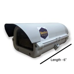 Bectro CCTV Security Waterproof/Dustproof/Rainproof Bullet Camera Mounting Enclosure for Outdoor Purpose, Size - 6", Made Aluminium, with Side Locking System image 1