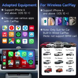 CarlinKit CarPlay Wireless Adapter Mini SE 2024 - Auto Connect Online Update for iPhone, Apple CarPlay Wireless Adapter Convert OEM Wired CarPlay Cars, Wired to Wireless Plug & Play Dongle image 4