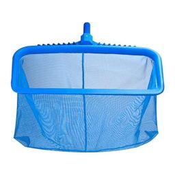 Swimming Pool Blue Plastic Deep Leaf Net Net Skimmer Clean Swimming Pool Tool Deep Leaf Net with Standard Heavy Duty Pool Cleaning Tool Swimming Pool net (19 Inch) image 1