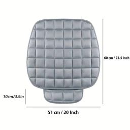 HSR Comfortable Ultra-Soft Memory Foam Car Seat Cover with Non-Slip Grip and Storage Pouch – Universal Fit, Car Seat Cover (Gray Front 1PC) image 2
