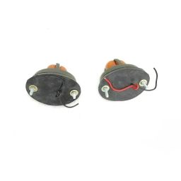 RM EnterpriseS Willy GPW CJ Short Body Indicator A PAIR OF NEW FRONT FENDER PARKING LIGHTS WITH GRILL REPLICA ORANGE LIGHT(SET OF 2) image 2