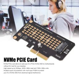 NVMe M.2 to PCIE3.0 Riser Card, Multiple Protection Cooling PCI Express Riser Card for OS X for Win image 4
