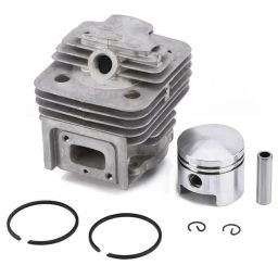 SADAIV NIPUN Powered By52cc Engine Parts 52cc Cylender kit piston assay (2 Strock) Brush cutter repair 2 Strock 4D-5MM Earth Augur Engine Cylender Block Piston Set image 4