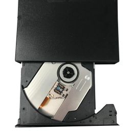 External Blu Ray CD Drive USB 2.0 Ultra-Slim CD/DVD-ROM CD/DVD-RW Burner Player Rewriter for All Laptop/Notebook/Desktop with Windows 7/8/10/XP MAC OS(Black) image 2