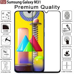 CEDO Tempered Glass for Samsung Galaxy M31 / F41 / M31 Prime | Screen Protector Full HD Quality Tempered Glass Anti-Scratch Edge to Edge Coverage with Easy Installation Kit (Black) image 3