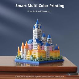 ANYCUBIC 3D Printer Kobra 3 Combo, Multi-color 3D Printer with up to 4 striking rainbow colors, nozzle clogging detection, 600mm/s max high speed, size 250x250x260mm image 2
