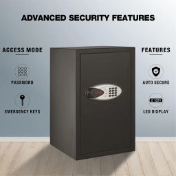 Ozone 55 Litres Digital Safe Locker for Home & Office – Digital Lock, 1-Way Unlocking (Password), Size: 555H x 350W x 360D mm, Weight: 23.8kg, 2-Year Warranty image 2