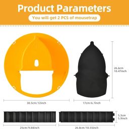 Slide Bucket Lid Mouse Rat Trap with Ramp, Flip Auto Reset Multi Catch for Indoor Outdoor | Rat Trap Catcher Humane and Safe for Mice. image 4