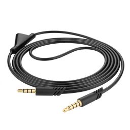 Geekria Audio Cable for A10, A30, A40, Inline Mute Control Only Gaming Headset Cable, Compatible with Xbox One, Playstation 4, PS4 (Black) image 1