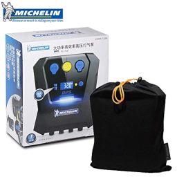 MICHELIN 12266 High Power Rapid Tyre Inflator with Pre-Set, USB Mobile Charging, 12V DC socket, LED Lights, and large back lit display image 4