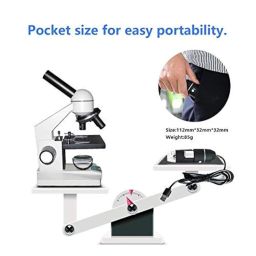 1Goal USB Microscope, 40X-1000X Digital Microscope 3 in 1 Microscope Camera Magnification Endoscope Camera Portable Microscope, Metal Stand Compatible With Windows 7/8/10, Mac, Android with OTG, Linux image 4