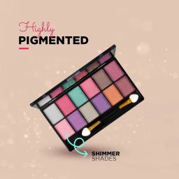 Shryoan All Lit Make-up Kit With 18 Eyeshadow & 3 Highlighter Powder Make-up Palette | Highly Pigmented Pocket Friendly Make-Up Kit | (20 gm) (Shade 02) image 2