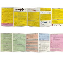 Crystal Pilot Private Pilot VFR Study Guide-1 & Medium VFR-IFR Cheat Sheet with Sectional Scale image 1
