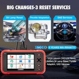 LAUNCH OBD2 Scanner CRP123E Code Reader for ABS SRS Engine Transmission Car Diagnostic Tool, Touchscreen Wi-Fi One-Click Lifetime Free Update Scan Tool with Carry Bag, Upgraded of CRP123 image 2