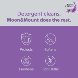 Moon & Mount liquid detergent, top load front load, detergent liquid for washing machine - balanced PH, Non-toxic 5+1L (Lavender) image 2
