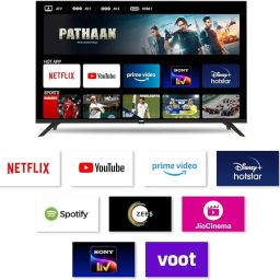 Digital Deal 32 inch Smart Voice Remote with (Single Unit Bluetooth Tower Speaker Multimedia Woofer Tower) image 3