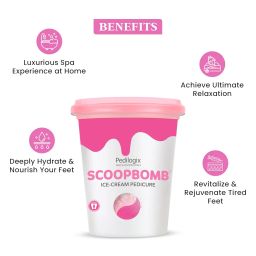 O3+ Pedilogix Scoop Bomb Pedicure with Bath Bomb for Soft & Moisturised Feet | 100g+10ml image 3