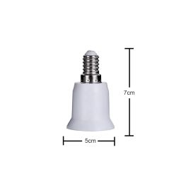 E14 to E27 Screw Base Socket Holder | Light Bulb Converter Adapter for Led Halogen CFL Light | Bulb Holder (Pack of 1) image 2