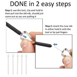 CALANDIS® 5Pcs Pen Nibs Replacement for Samsung Tab S7 S7+ S6 Lite for Note 10 Note 20 image 1
