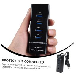 1pc 4 Computer Hub Data USB Hub Computers Hub Adapter Expansion Transfer Adapter Multifunction Hub 4 Port USB Hub Adapters USB a Hub USB Adaptor 4-Port Adapter Splitter Portable image 3