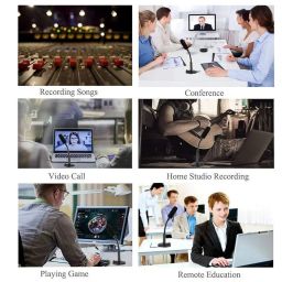 XIKKART Mic for PC, USB Gaming Microphone, Noise Cancellation, Recording for Laptop, Desktop Mac, Plug and Play, Black (Under 1000) image 5