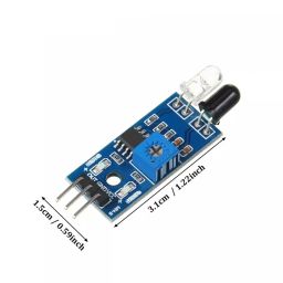 ApTechDeals IR Infrared Sensor Module Reflective Photoelectric Light Intensity DIY Kit for Arduino UNO (Pack of 2pcs) image 1