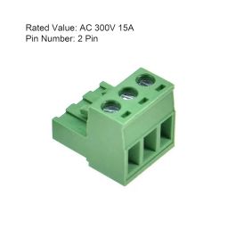 Cermant 20 pcs 3 Pin 5.08mm Pitch Pluggable PCB Angle Screw Terminal Block Plug Connector Socket Panel Mount DIY (20pcs 3p) image 4