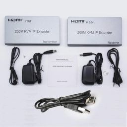 CARE CASE HDMI USB KVM Extender Up to 200M,KVM IP Extender RJ45 IP Network, Single cat5e/6/7 200M HDMI KVM Over IP Extender Full HD 1080P.(CC-EXT-048) image 4