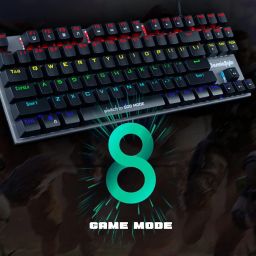 Cosmic Byte CB-GK-26 Pandora TKL Mechanical Keyboard Upgraded with Swappable Outemu Red Switches & Rainbow LED (Black/Grey) image 5