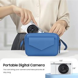 4K Digital Camera, 64MP Vlogging Camera for Photography with 3" 180° Flip Screen, 16X Digital Zoom Point and Shoot Camara with 64GB SD Card for Beginner (White) image 5