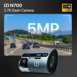 IZI N700 5MP Car Dash Camera - 2.5K, 170° FOV, Night Vision, WiFi, G-Sensor, Emergency Recording, 512GB SD Card Support, 24/7 Parking Monitor, Easy Install, Multiple Modes image 3