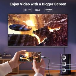 UGREEN 8K@60Hz Unidirectional USB C to DisplayPort 1.4 Cable 3M 4K 240Hz Type C Thunderbolt 4/3 to Dp Cord 32.4Gbps Compatible with iPhone 16/15, MacBook Pro/Air, iPad, Mac mini, Galaxy, XPS image 4