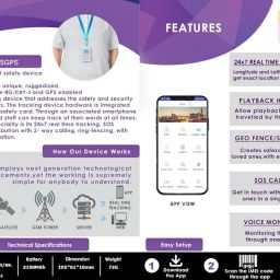ORLOV 4G ID Card GPS Tracker with Real Time Location Tracking | SOS Button | App Connection | Geo Fence | Long Battery Backup for Students, Employees, and Elders image 1