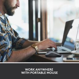 Logitech M186 Wireless Mouse, 2.4GHz with USB Mini Receiver, 12-Month Battery Life, 1000 DPI Optical Tracking, Ambidextrous, Compatible with PC, Mac, Laptop image 1